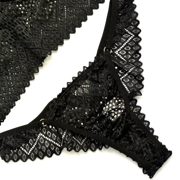 Top Cropped bra & panty set * blouse - Picture 8 of 15